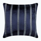 Navy City - Navy Blue Velvet Decorative Euro Sham