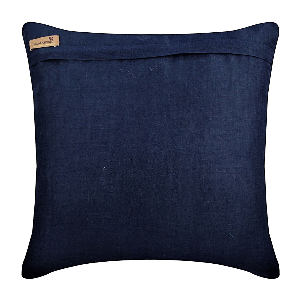 Navy Knight - Navy Blue Cotton Linen Decorative Euro Sham