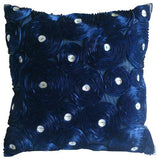 Bed Of Roses - Red Art Silk Decorative Euro Sham