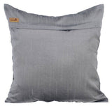 Navy Pearlized - Navy Blue Burlap Throw Pillow Cover