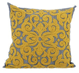 New Beginnings Gray Silk Throw Pillow Cover