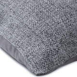 Now And Ever - Silver Faux Leather Decorative Euro Sham