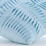 Open To The Sky - Light Blue Cotton Linen Throw Pillow Cover