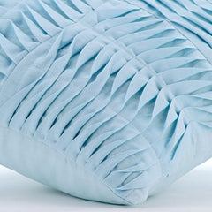 Open To The Sky - Light Blue Cotton Linen Throw Pillow Cover
