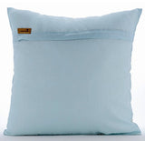 Open To The Sky - Light Blue Cotton Linen Throw Pillow Cover