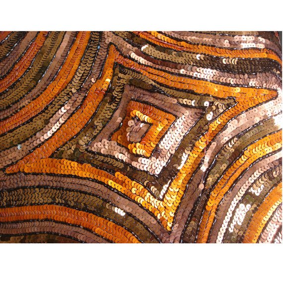 Orange Illusion - Orange Art Silk Decorative Euro Sham