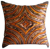 Orange Illusion Pillow Cover