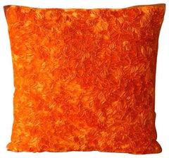 Pillow Covers with Ribbon Embroidery