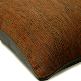 Orange Sitting Room - Orange Jacquard Silk Decorative Euro Sham