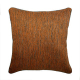 Orange Sitting Room - Orange Jacquard Silk Decorative Euro Sham