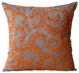Orange Whirlwind Pillow Cover