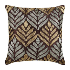 Paintbrush Flower - Plum Velvet Decorative Euro Sham