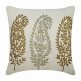 Paisley Diva - Ivory Silk Decorative Euro Sham