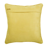 Paisley Yellow Scents - Yellow Jacquard Silk Throw Pillow Cover