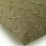 Pasha - Taupe Linen Throw Pillow Cover