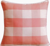 Lavender Plaid - Lavender Cotton Throw Cushion Cover