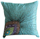 Peacock Grace Pillow Cover
