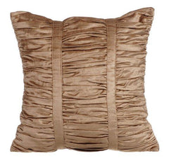 Pearl Beige Beauty - Pearl Beige Velvet Decorative Euro Sham