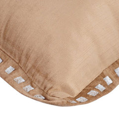Pearl Beige Crystal Palace - Pearl Beige Velvet Throw Pillow Cover