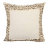 Pearl Glitter - Ivory Cotton Linen Decorative Euro Sham