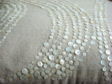 Pearl Linen Charm - Natural Beige Cotton Linen Decorative Euro Sham