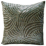 Creeping Vines - Purple Art Silk Decorative Euro Sham