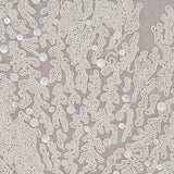 Pearl Weeds - Mocha Cotton Linen Throw Pillow Cover