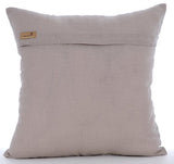 Pearl Weeds - Mocha Cotton Linen Throw Pillow Cover