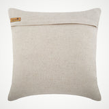 Pearly Peacock Feather - Natural Beige Cotton Linen Throw Pillow Cover