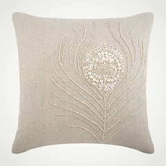 Pearly Peacock Feather Euro Sham