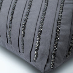 Penthouzz - Gray Suede Decorative Euro Sham