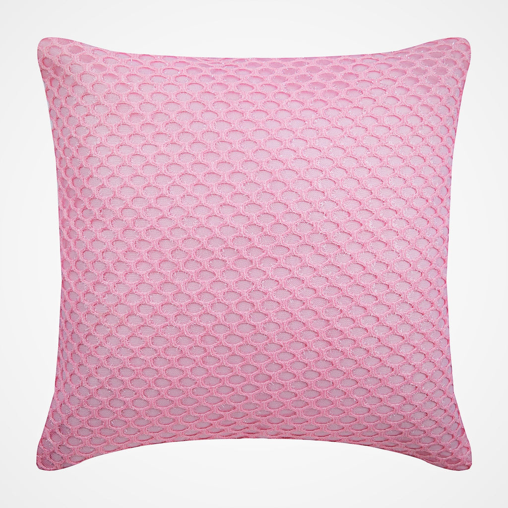 Pink Beehive - Pink Taffeta Decorative Euro Sham