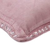 Pink Crystal Palace - Pink Velvet Decorative Euro Sham