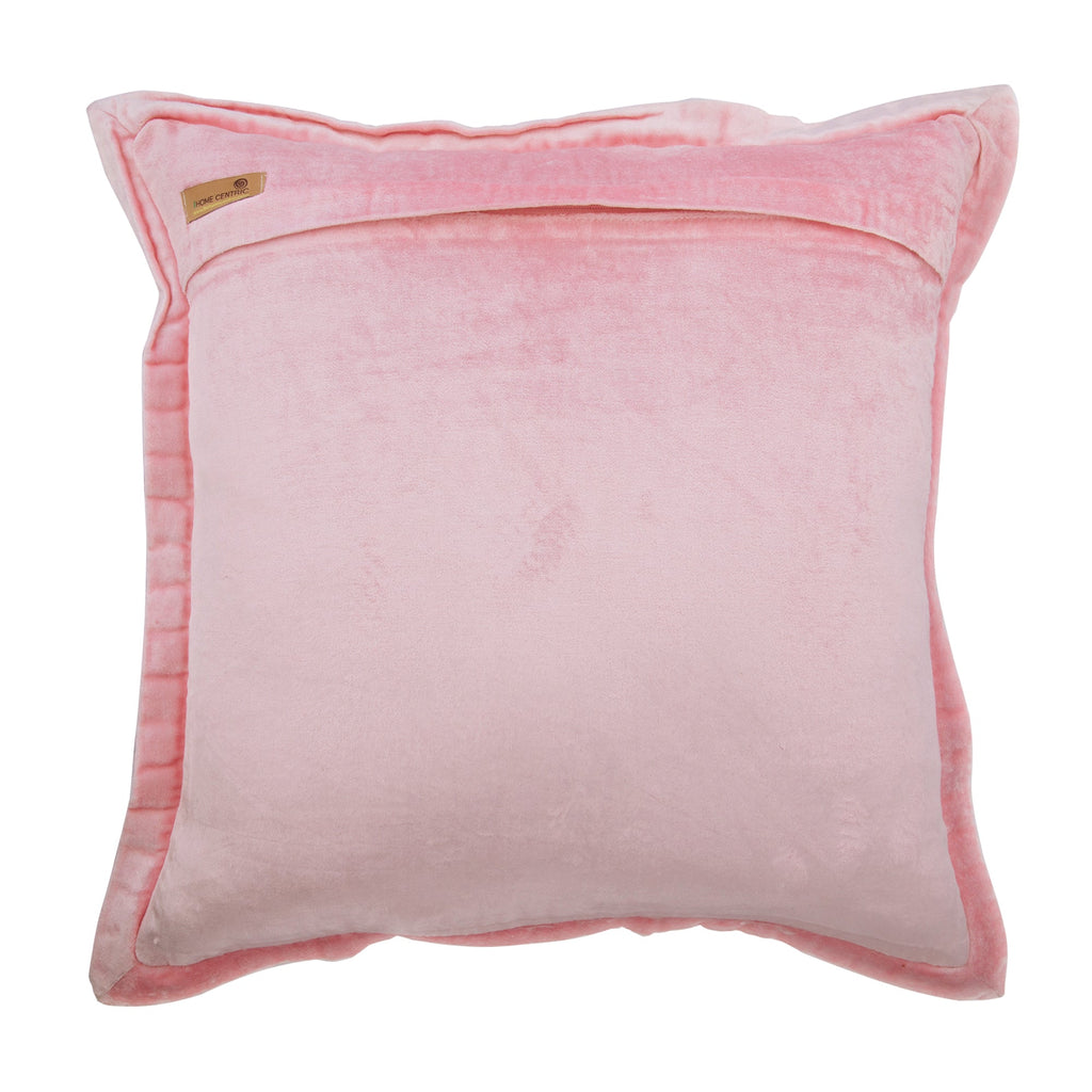 Pink Crystal Palace - Pink Velvet Throw Pillow Cover