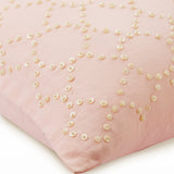 Pink Fairy Tale - Pink Cotton Linen Decorative Euro Sham