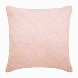 Pink Fairy Tale - Pink Cotton Linen Decorative Euro Sham