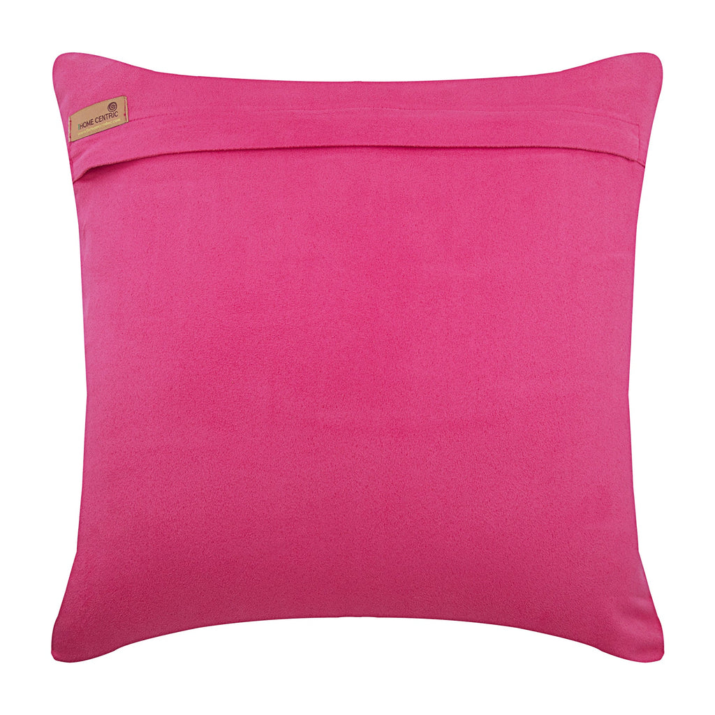 Pink Love Tune - Fuchsia Pink Faux Suede Throw Pillow Cover