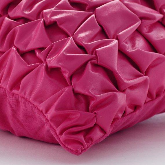 Pink Panther - Hot Pink Faux Leather Decorative Euro Sham