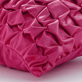 Pink Panther - Hot Pink Faux Leather Throw Pillow Cover