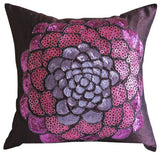 Pink Wildflower Pillow Cover