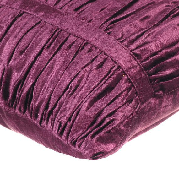 Plum Beauty - Plum Velvet Throw Pillow Cover