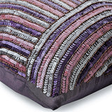 Plum Cheer - Plum Art Silk Decorative Euro Sham
