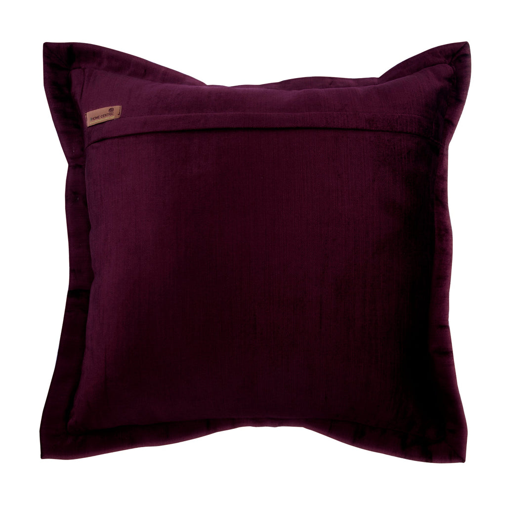 Plum Crystal Palace - Plum Velvet Throw Pillow Cover