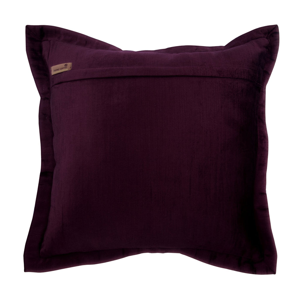 Plum Crystal Palace - Plum Velvet Decorative Euro Sham