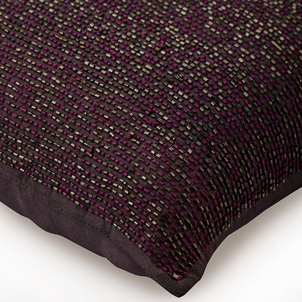 Plum Digest - Plum Art Silk Decorative Euro Sham