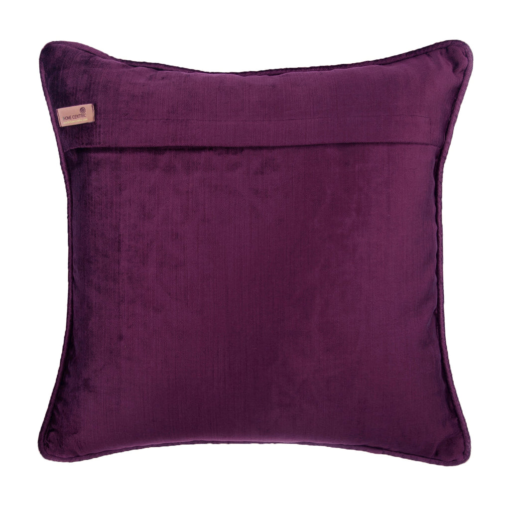 Plum Knots - Plum Velvet Throw Pillow Cover