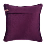 Plum Knots - Plum Velvet Throw Pillow Cover
