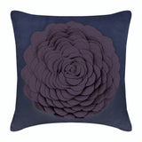 Plum Rose Pillow Cover