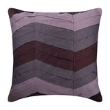 Plum Waves - Plum Art Silk Decorative Euro Sham