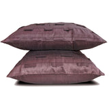 Plum Ocean - Plum Art Silk Decorative Euro Sham